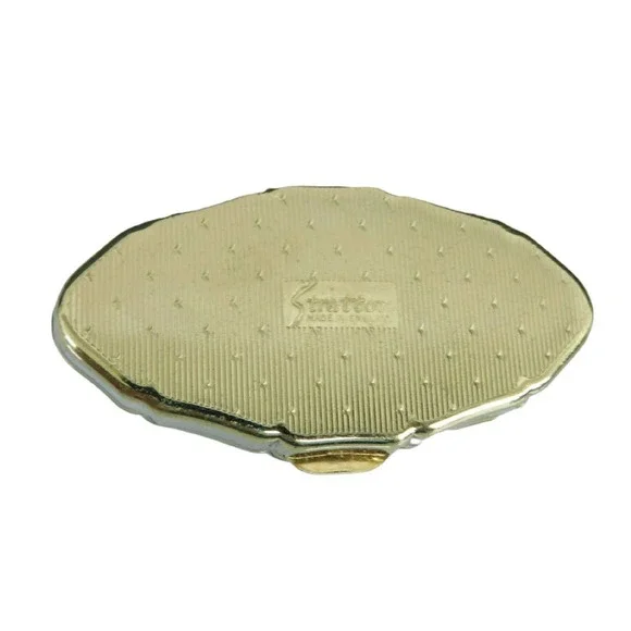 Vintage Stratton Pill Box Guilloche Enamel England - Picture 7 of 10